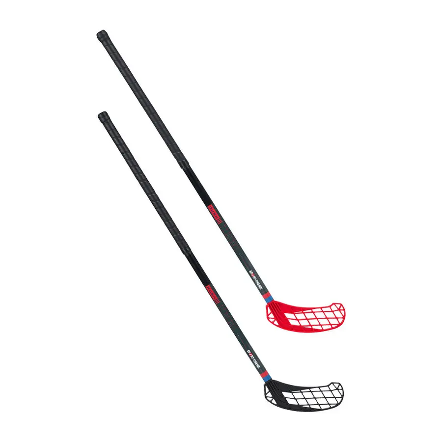 Innebandykølle Rush 95 cm Rød Rett blad 