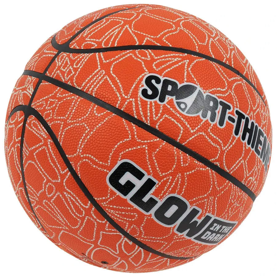 Basketball Sport-Thieme Glow in the Dark Brun basketball som lyser i mørket 