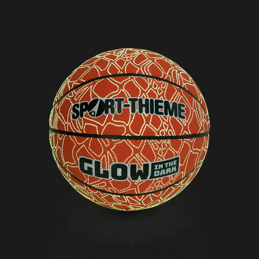 Basketball Sport-Thieme Glow in the Dark Brun basketball som lyser i mørket 