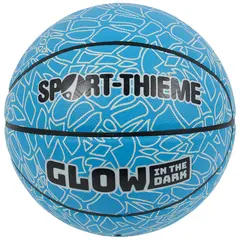 Basketball Sport-Thieme Glow in the Dark Bl&#229; basketball som lyser i m&#248;rket