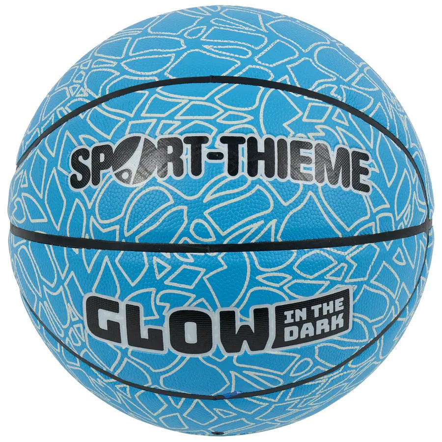 Basketball Sport-Thieme Glow in the Dark Blå basketball som lyser i mørket 