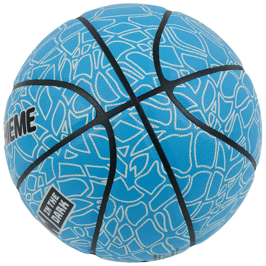 Basketball Sport-Thieme Glow in the Dark Blå basketball som lyser i mørket 