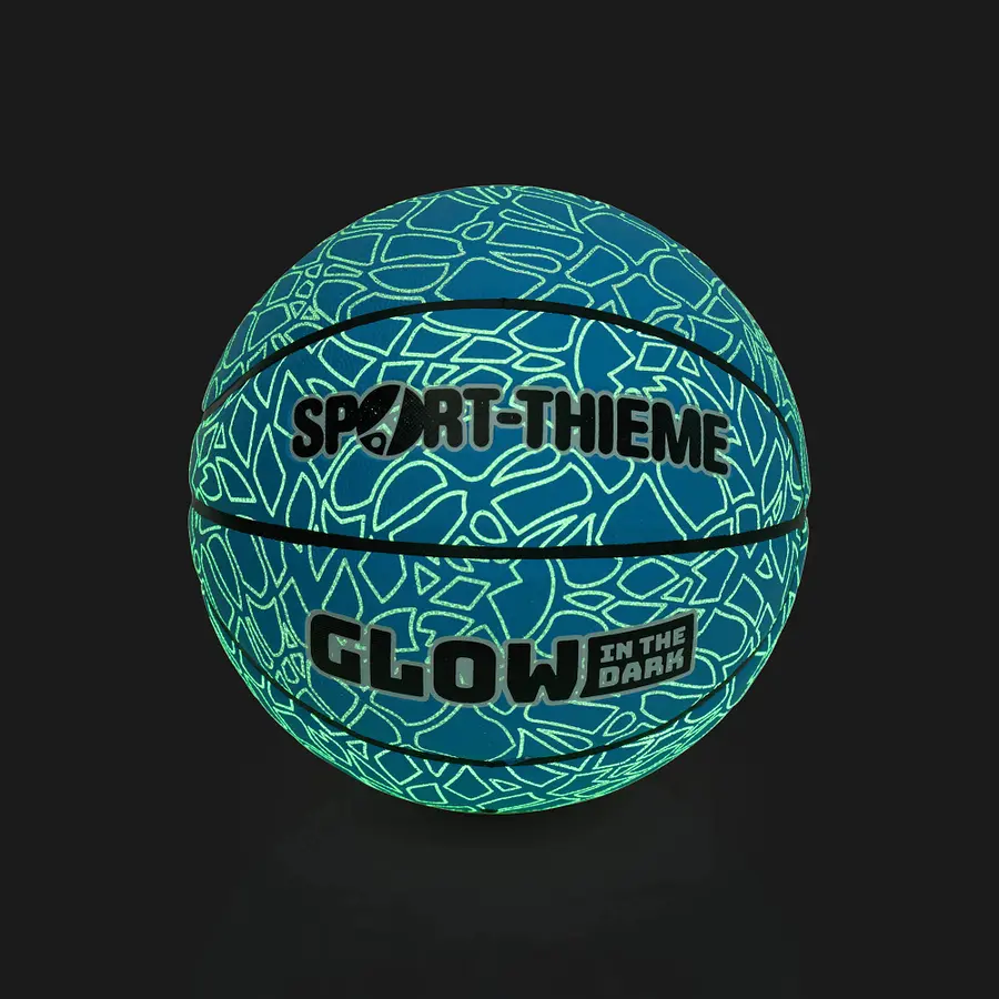 Basketball Sport-Thieme Glow in the Dark Blå basketball som lyser i mørket 