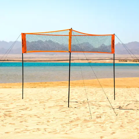 Sharknet Sandvolleyball-sett Triangelspill og vanlig spill