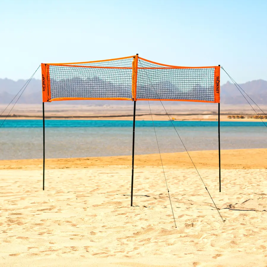 Sharknet Sandvolleyball-sett Triangelspill og vanlig spill 