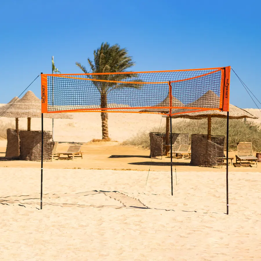 Sharknet Sandvolleyball-sett Triangelspill og vanlig spill 