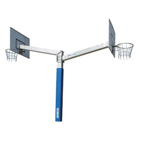 Basketballstativ Fair Play Duo 2.0 120x90 cm | To h&#248;yder | Fastmontert