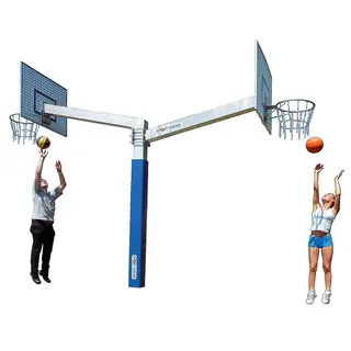 Basketballstativ Fair Play Duo 2.0 Fastmontert | To høyder | Faste kurver