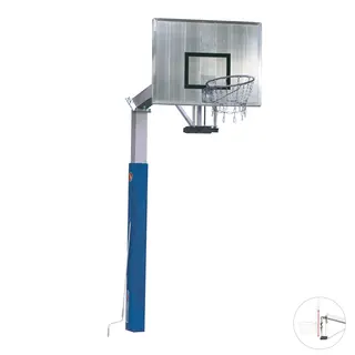 Basketballstativ Fair Play 2.0 Fastmontert | Justerbar høyde| Fast kurv