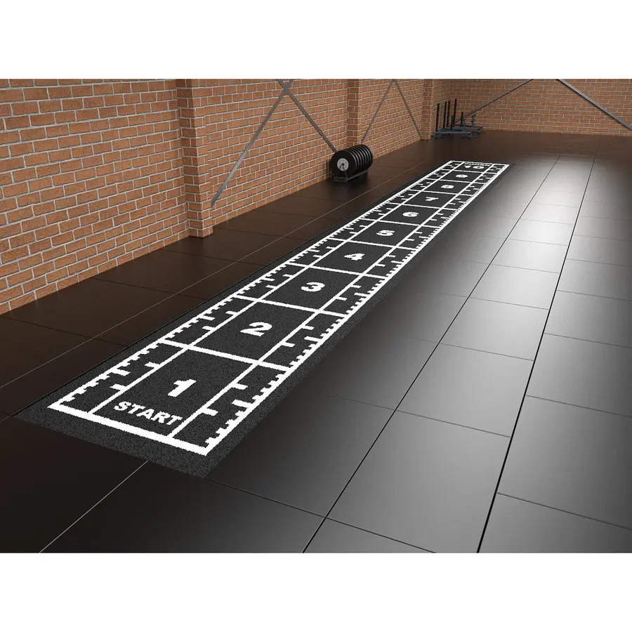Sprintbane Premium Svart Sprinttrack | 10,4 x 1,33 m 