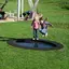 Trampoline Hally Gally Saturnus Svart Svart oval hoppeduk 
