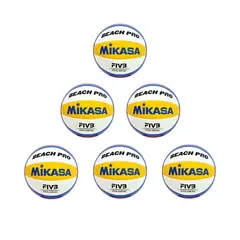 Sandvolleyball Mikasa PRO BV550C | 6 stk Beachvolley | FIVB | VW