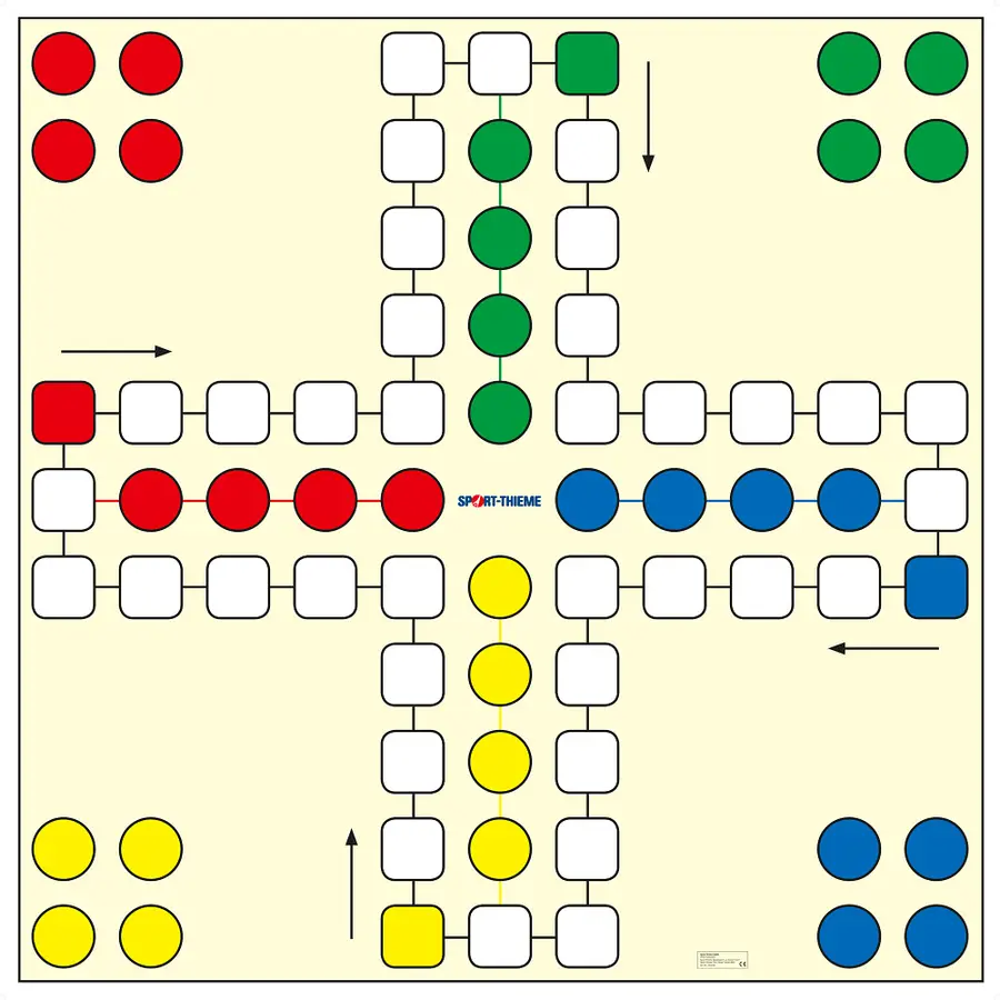 Ludo Hagespill 149 x 149 cm 