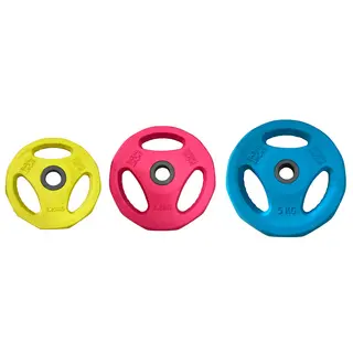 Vektskive Sport-Thieme Rubber 2,5 kg Hull 30mm | Rosa