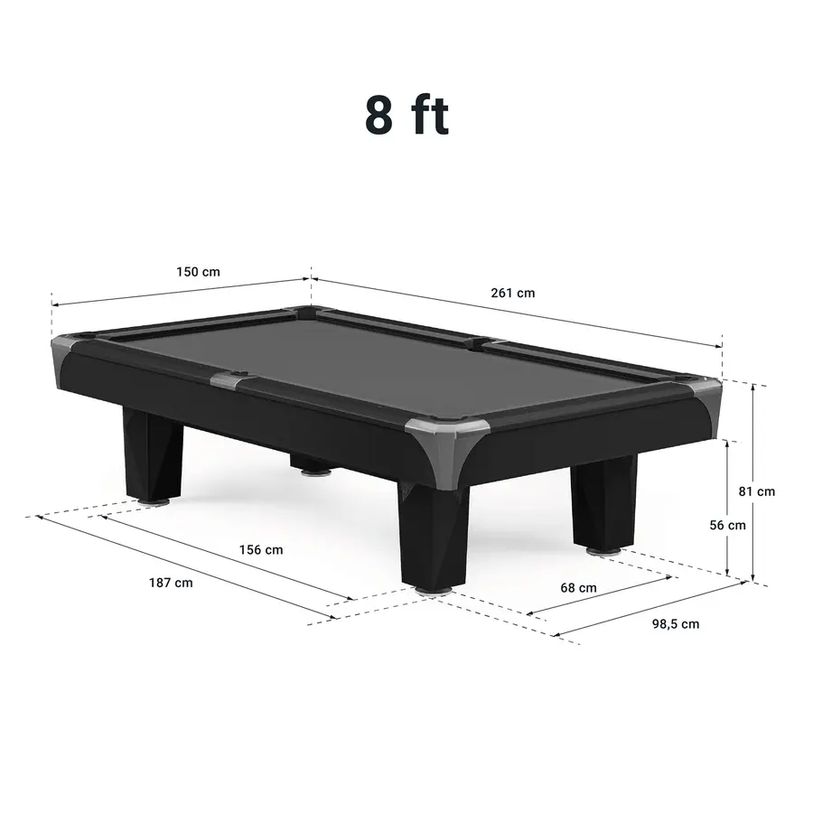 Biljardbord Master Edition Skifer 8 fot Blå Simonis 860 duk | Aramith kuler 
