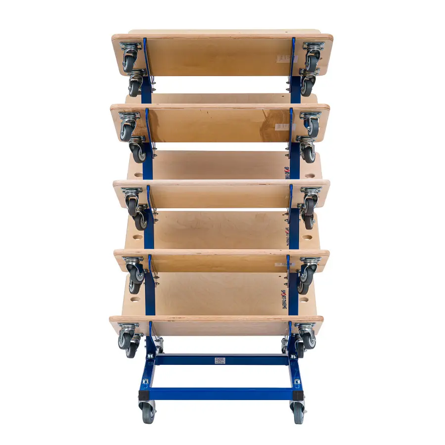 Oppbevaringsvogn for rullebrett For 20 rullebrett 