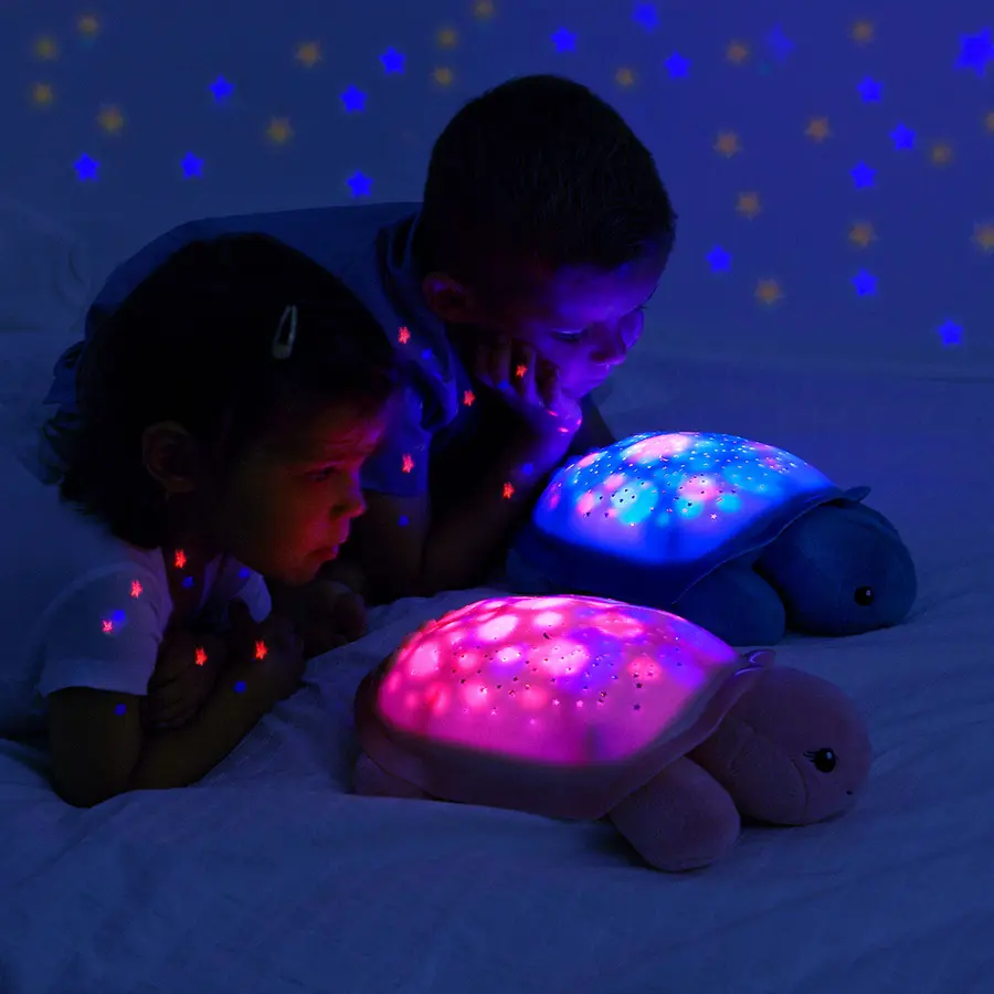 Skilpadde lampe Twilight Blå Med lys og lyd 