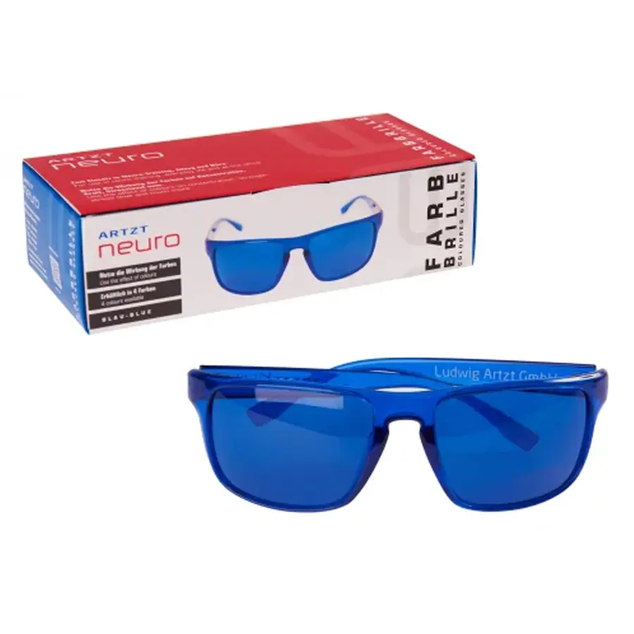 Treningsbriller med farget glass Blå Nevrobrille 
