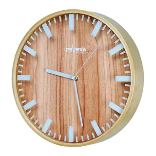 Peweta veggklokke 30 cm Innendørs| Batteridrevet | DIN-markering