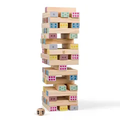 Giant Jenga Nummer Stablespill Samarbeid | Koordinasjon | Konsentrasjon