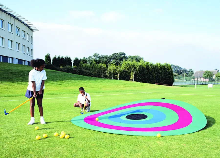 Gigantisk mål til kasteleker og golf Stor blink på 200 cm 