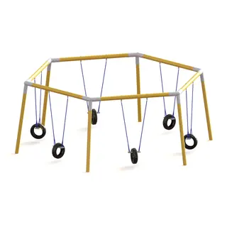 Huskestativ 6-kantet til 6 huskeseter