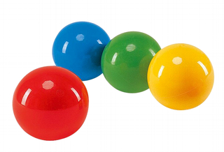 Ball 12,5 cm (4 stk.) Fin til lek i vann Lett gummiball - Lateksfrie