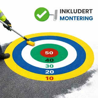Asfaltmaling Blink med montering Diameter 4 meter
