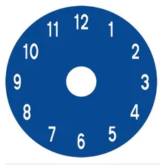 Asfaltmaling Klokke Diameter 2 meter