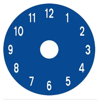 Asfaltmaling Klokke Diameter 2 meter