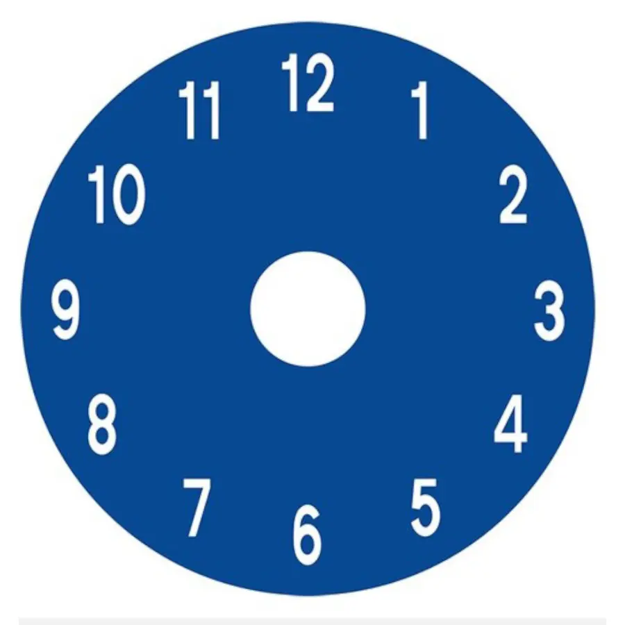 Asfaltmaling Klokke Diameter 2 meter 