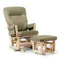 Trone Easymove Advance Gyngestol Grønn Med puff | Standard PU