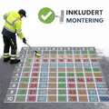 Asfaltmaling Multiplikasjon m/ montering Størrelse 5 x 5 meter