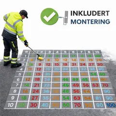Asfaltmaling Multiplikasjon m/ montering Størrelse 5 x 5 meter