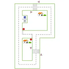 Asfaltmaling Medium Sykkelbane Størrelse 13 x 8 meter