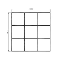 Asfaltmaling Bondesjakk 1,8 x 1,8 meter