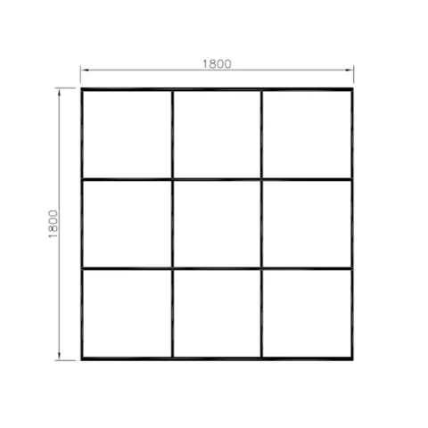 Asfaltmaling Bondesjakk 1,8 x 1,8 meter