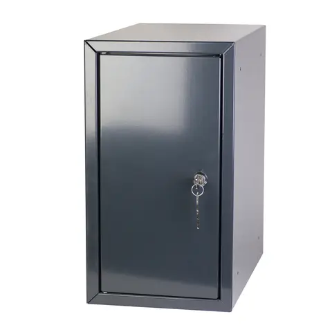 Verdiboks i st&#229;l | STOR B250 D400 H450 | Gr&#229; RAL7016