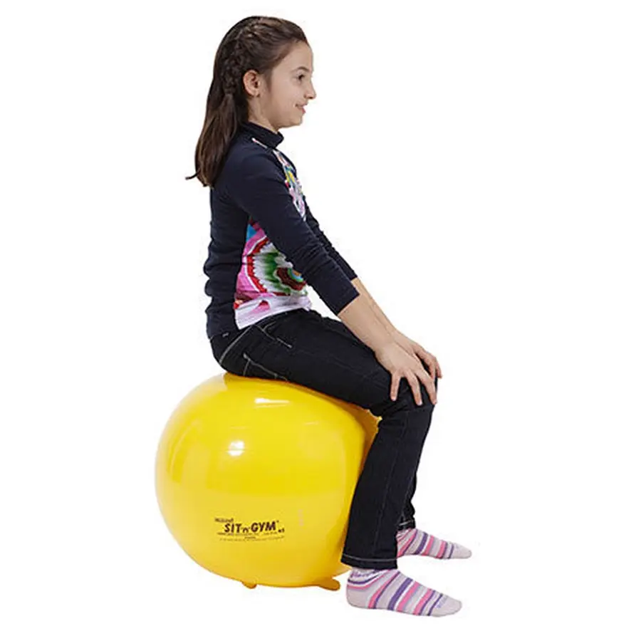 Sitteball Sit'n Gym 45cm Jr. Gul Lateksfri 