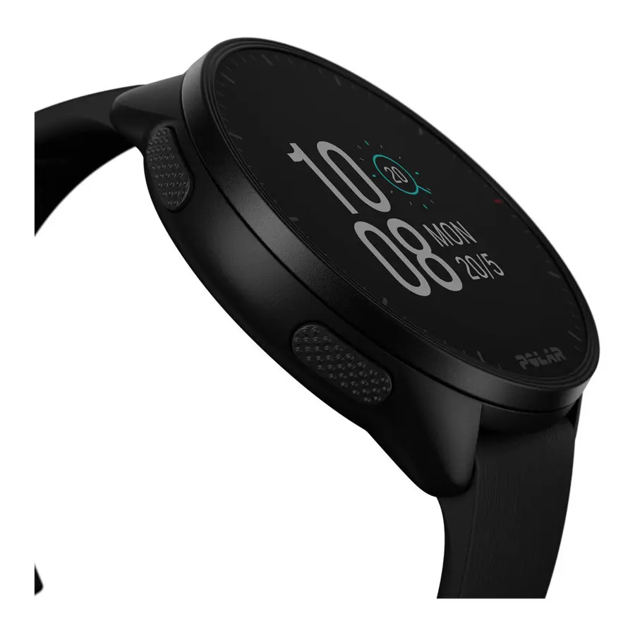Pulsklokke Polar Pacer Night Black Løpeklokke | Strl S-L 