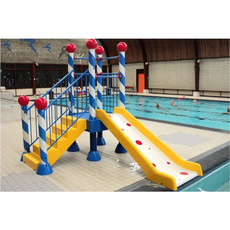 Aqua Drolics Platform med sklie Vannsklie til basseng og badeland 