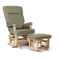 Trone Easymove Comfort Safe Gyngestol Grønn | Med puff | Hygienetrekk