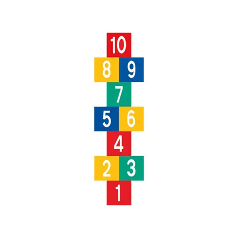 Asfaltmaling Paradis 1-10 St&#248;rrelse 2,8 x 0,8 meter