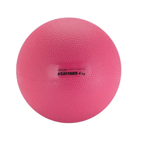 Medisinball Heavymed 4 kg Lateksfri med sprett - Rosa