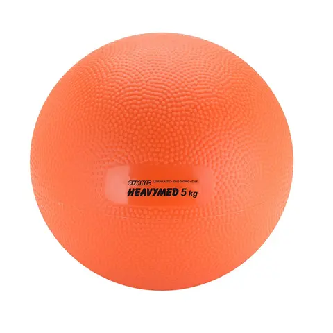 Medisinball Heavymed 5 kg Lateksfri med sprett - Oransje