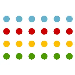 Asfaltmaling Twister uten Spillbrett 24 sirkler 20 cm i 4 forskjellige farger