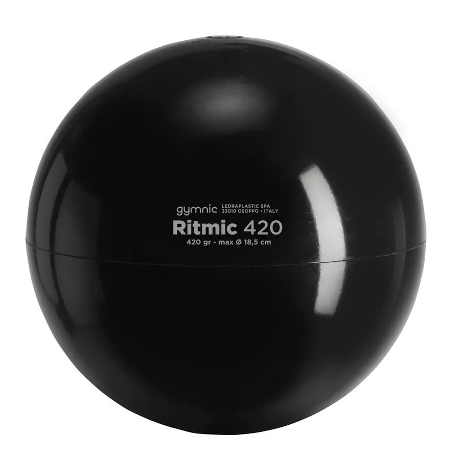 RG Ball Ritmic 18 cm | 420 gram Trening- og konkurranseball | Svart 