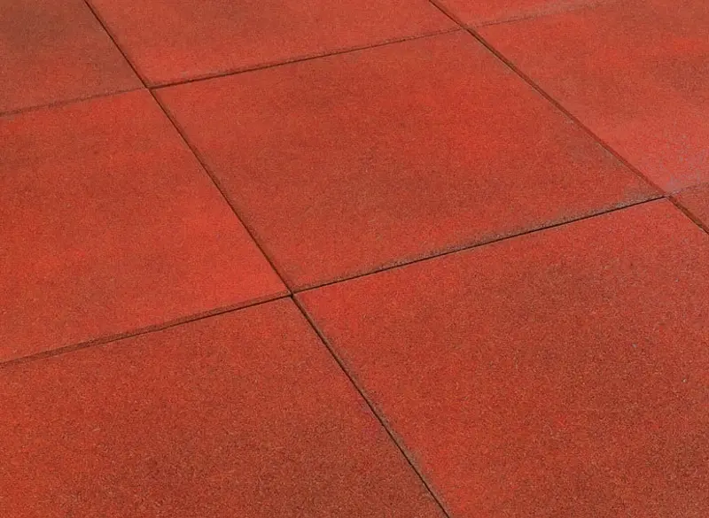 Fallunderlag Gummiheller 45 mm 45 mm | Fallhøyde 150 cm | Rødbrun 