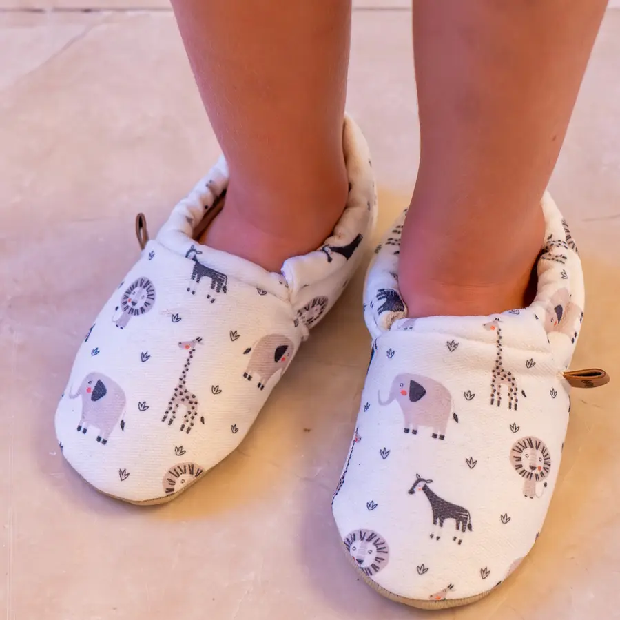 Slipstop Tøfler Earthy 0-6 Mnd Barnetøfler med antiskli 