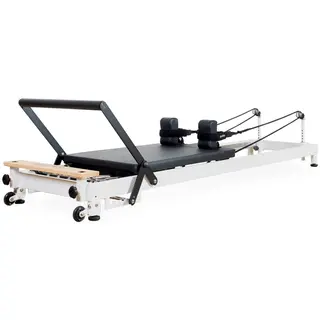 Pilates Reformer R8 Pro hvit Pilatesbenk for hjemmetrening